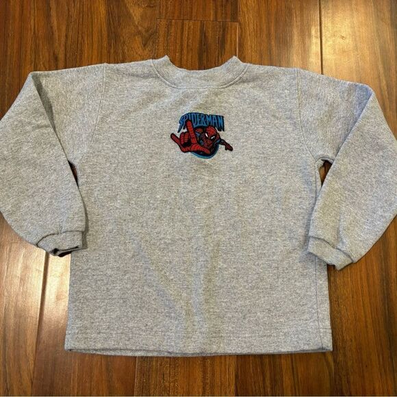 Other - MM Spiderman grey crewneck sweatshirt/thick long sleeve